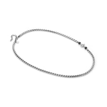 Load image into Gallery viewer, ATLANTE STAINLESS STEEL NECKLACE 027508/060 WIND ROSE BLACK AGATE