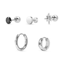 Load image into Gallery viewer, ATLANTE STAINLESS STEEL SINGLE EARRING SET 027509/001