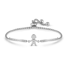 Load image into Gallery viewer, MILLELUCI REFINED BRACELET WITH CZ 028016/027 SILVER BOY WITH CZ