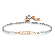 Load image into Gallery viewer, MILLELUCI FAMILY BRACELET WITH CZ 028026/008 ROSE GOLD SISTER WITH CZ