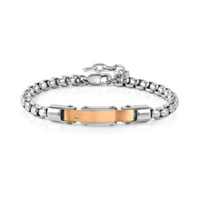 Load image into Gallery viewer, STRONG DIAMOND BRACELET 028321/034 STAINLESS STEEL CHAIN WITH WHITE DIAMOND & ROSE GOLD PVD