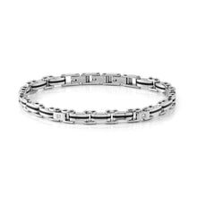 Load image into Gallery viewer, STRONG DIAMOND BRACELET 028322/001 STAINLESS STEEL CHAIN WITH WHITE DIAMONDS