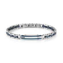 Load image into Gallery viewer, STRONG DIAMOND BRACELET 028325/030 STAINLESS STEEL WITH BLUE PVD & SAPPHIRES