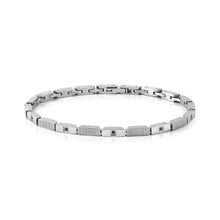Load image into Gallery viewer, STRONG DIAMOND BRACELET 028327/007 STAINLESS STEEL & BLACK DIAMONDS