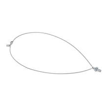 Load image into Gallery viewer, STRONG DIAMOND NECKLACE 028332/030 SAPPHIRES & BLUE PVD CROSS