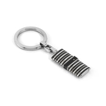Load image into Gallery viewer, STRONG DIAMOND KEYRING 028335/037 BLACK PVD & WHITE DIAMOND