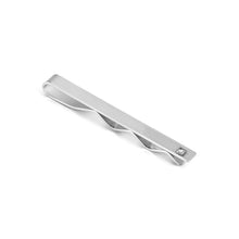 Load image into Gallery viewer, STRONG DIAMOND TIE CLIP 028337/001 STAINLESS STEEL & WHITE DIAMOND