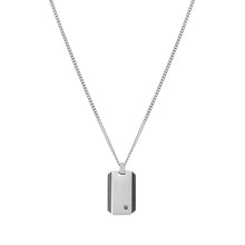 Load image into Gallery viewer, STRONG DIAMOND GEOMETRIC NECKLACE 028344/065 STAINLESS STEEL & BLACK DIAMOND