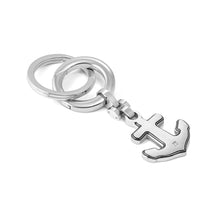 Load image into Gallery viewer, STRONG DIAMOND GEOMETRIC KEYRING 028348/028 STAINLESS STEEL ANCHOR & WHITE DIAMOND