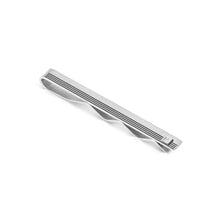 Load image into Gallery viewer, STRONG DIAMOND GEOMETRIC TIE CLIP 028351/001 STAINLESS STEEL & WHITE DIAMOND