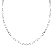 Load image into Gallery viewer, CHAINS OF STYLE NECKLACE S/STEEL CZ 029401/001