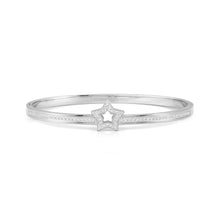 Load image into Gallery viewer, PRETTY BANGLES 029501/02/007 STAINLESS STEEL STAR WITH CZ