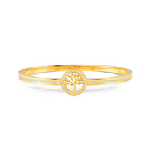 Load image into Gallery viewer, PRETTY BANGLES 029501/02/030 GOLD TREE OF LIFE WITH CZ