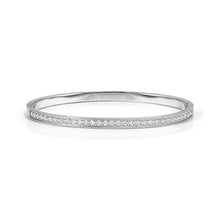 Load image into Gallery viewer, PRETTY BANGLES SATINSHINE 029522/23/24/001 SILVER THIN WHITE CZ