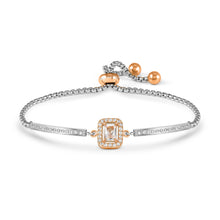 Load image into Gallery viewer, ROYAL DREAM BRACELET WITH CZ 029801/037 ROSE GOLD RECTANGLE