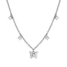 Load image into Gallery viewer, MYSOPHIE NECKLACE 029901/010 BUTTERFLY & CZ PENDANTS
