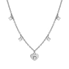 Load image into Gallery viewer, MYSOPHIE NECKLACE 029901/022 HEART & CZ PENDANTS
