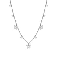 Load image into Gallery viewer, MYSOPHIE NECKLACE 029902/010 BUTTERFLIES & CZ PENDANTS