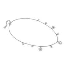 Load image into Gallery viewer, MYSOPHIE NECKLACE 029902/059 FLOWERS & CZ PENDANTS