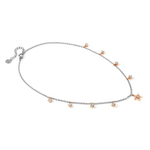 Load image into Gallery viewer, MYSOPHIE NECKLACE 029905/023 ROSE GOLD STAR & CZ PENDANTS