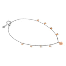 Load image into Gallery viewer, MYSOPHIE NECKLACE 029905/059 ROSE GOLD FLOWER & CZ PENDANTS