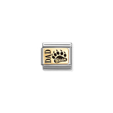 Load image into Gallery viewer, COMPOSABLE CLASSIC LINK 030166/38 DAD BEAR IN 18K GOLD AND ENAMEL