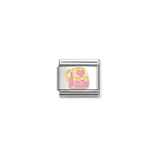 Load image into Gallery viewer, COMPOSABLE CLASSIC LINK 030285/87 BACKPACK IN 18K GOLD & PINK ENAMEL