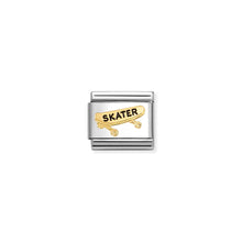 Load image into Gallery viewer, COMPOSABLE CLASSIC LINK 030285/90 SKATE BOARD IN 18K GOLD & ENAMEL