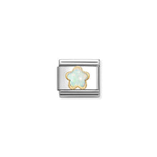 Load image into Gallery viewer, COMPOSABLE CLASSIC LINK 030522/07 WHITE OPAL FLOWER IN 18K GOLD
