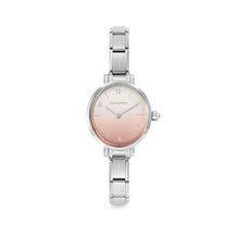 Load image into Gallery viewer, WATCH 076038/036 STAINLESS STEEL OVAL & PINK FADE DIAL