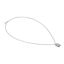 Load image into Gallery viewer, MANVISION NECKLACE 133014/014 WIND ROSE BLACK CZ