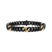 Load image into Gallery viewer, BOLD STEEL BRACELET 133206/001/2/3 BLACK & YELLOW PVD CHAIN