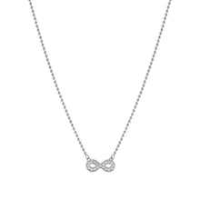 Load image into Gallery viewer, SOFFIO D'AMORE NECKLACE 134001/024 CZ INFINITY PENDANT