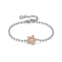 Load image into Gallery viewer, SOFFIO D'AMORE BRACELET 134003/023 ROSE GOLD STAR WITH CZ
