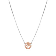 Load image into Gallery viewer, SOFFIO D'AMORE NECKLACE 134004/017 ROSE GOLD CZ TREE OF LIFE PENDANT