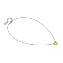 Load image into Gallery viewer, SOFFIO D'AMORE NECKLACE 134004/022 ROSE GOLD CZ HEART PENDANT