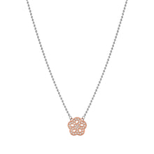 Load image into Gallery viewer, SOFFIO D'AMORE NECKLACE 134004/059 ROSE GOLD CZ FLOWER PENDANT