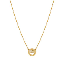 Load image into Gallery viewer, SOFFIO D'AMORE NECKLACE 134007/017 GOLD CZ TREE OF LIFE PENDANT