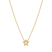 Load image into Gallery viewer, SOFFIO D'AMORE NECKLACE 134007/023 GOLD CZ STAR PENDANT