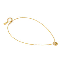 Load image into Gallery viewer, SOFFIO D'AMORE NECKLACE 134007/059 GOLD CZ FLOWER PENDANT
