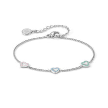 Load image into Gallery viewer, FAIRYICONS STAINLESS STEEL BRACELET 134100/022 MULTI HEART WITH ENAMEL