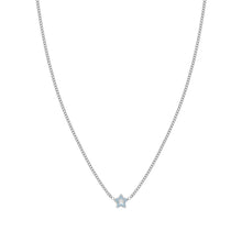 Load image into Gallery viewer, FAIRYICONS STAINLESS STEEL NECKLACE 134102/023 STAR WITH BLUE ENAMEL