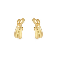 Load image into Gallery viewer, ECCLETTICA EARRING 134316/012 GOLD INTERSECTED STUDS