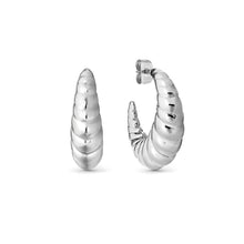 Load image into Gallery viewer, ECCLETTICA EARRING 134317/001 STAINLESS STEEL CROISSANT STUDS