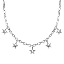 Load image into Gallery viewer, WEAR & STYLE NECKLACE 134510/007 S/STEEL STAR PENDANTS
