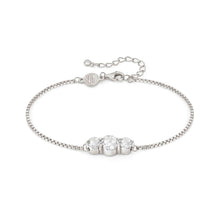Load image into Gallery viewer, COLOUR WAVE BRACELET 149817/001 STERLING SILVER & WHITE CZ