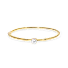 Load image into Gallery viewer, COLOUR WAVE RIGID BRACELET 149819/012 GOLD & WHITE CZ