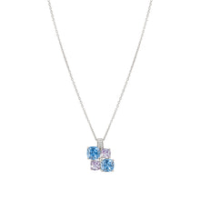 Load image into Gallery viewer, COLOUR WAVE NECKLACE 149856/061 STERLING SILVER SOFT LAVENDER CZ