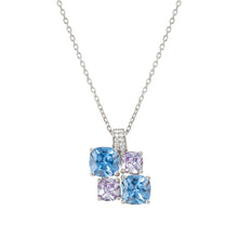Load image into Gallery viewer, COLOUR WAVE NECKLACE 149856/061 STERLING SILVER SOFT LAVENDER CZ