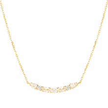 Load image into Gallery viewer, COLOUR WAVE NECKLACE 149857/020 GOLD WHITE CZ